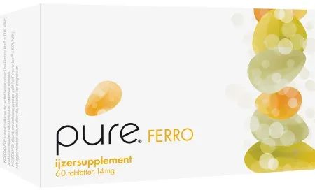 Pure Ferro Eisen Nahrungsergänzungsmittel 60 Tabletten