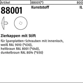 Industrial Quality Supplies Zierkappe R 88001 2,5 x 15 mm 1000 Stück