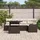 vidaXL Gartenlounge-Set 6-tlg. Braun