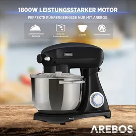 Arebos Retro 1800 W schwarz