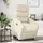 vidaXL Relaxsessel mit Aufstehhilfe Kunstleder 92 x 99,5 x 0 cm Creme