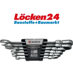 Würth Würth Ratschen-Ringmaulschlüssel flexibel Satz 6-tlg.