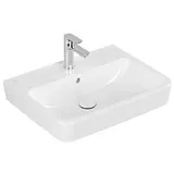 Villeroy & Boch O.novo Waschtisch 4A416001 60x46cm, Eckig mit Überlauf, weiß