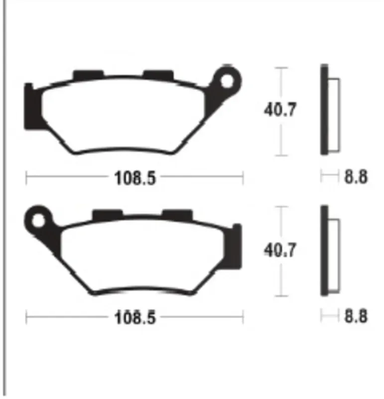 TECNIUM Gesinterde metalen remblokken - MF483