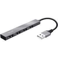 Trust Halyx Mini USB Hub Silber