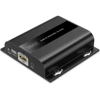 Digitus HDMI Receiver 4K/60Hz 120/200 m, One-to-Many, CAT, Schwarz