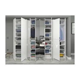 xonox Projekt X Garderobenschrank 244 x 193 x 34 cm weiß