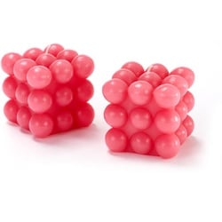 2 Bubble-Kerzen - Pink