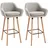Homcom Barhocker 55 x 48 x 100 cm Beige
