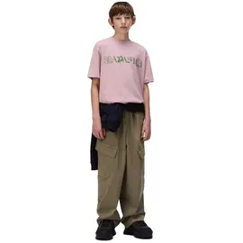 Napapijri Acadia Kurzarm-t-shirt - Pink Woodrose - 10 Jahre