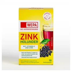 Wepa Zink Holunder+vit.c+zink Pulver 10X10 g