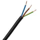 Kopp 152305846 Schlauchleitung H03 VV-F, 3 x 0.75 mm2, 5 m, schwarz