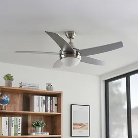 LINDBY Auraya 130 cm Deckenventilator Grau/Schwarz