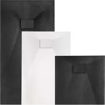 VILSTEIN Duschwanne 120x90 cm Schwarz