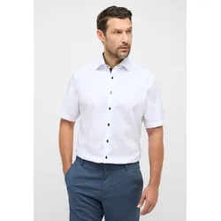 Kurzarmhemd ETERNA "MODERN FIT", Herren, Gr. 41, Normalgrößen, weiß, 100% cotton, tailliert, Kurzarm, Hemden, NON IRON (bügelfrei)