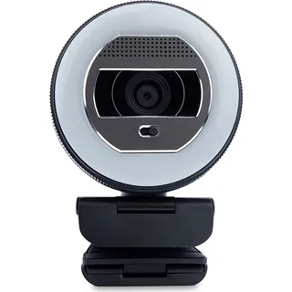 WORTMANN TERRA Halo mit LED-Lichtkranz C1868pro und Privatschieber Full-HD, Auto Focus, Stereo Mic, Privacy Slider
