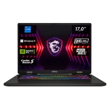 MSI Sword 17 HX, Gaming Laptop, 43,2 cm (17,0") QHD+, Intel Core i7 Prozessor 14700HX, 16 GB DDR5 RAM, 1 TB SSD, NVIDIA® GeForce RTXTM 4060, Windows 11 Home, QWERTZ Tastatur, Schwarz, B14VFKG-038