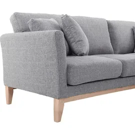 miliboo Ecksofa rechts skandinavisch Hellgrau OSLO