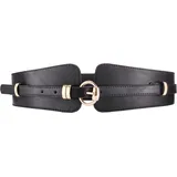 LASCANA Taillengürtel »2in1 Gürtel«, für Kleid & Overall, Bauchgürtel, abnehmbarer Hüftgürtel Gr. 100, schwarz, , 59305443-100