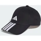 adidas 3-Streifen New Logo Baseball Kappe Black / White Teens