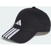 adidas 3-Streifen New Logo Baseball Kappe Black / White Teens