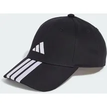 adidas 3-Streifen New Logo Baseball Kappe Black / White Teens