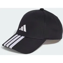 adidas 3-Streifen New Logo Baseball Kappe Black / White Teens