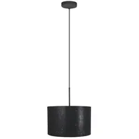 Nettlife Pendelleuchte E27 Pendellampe Vintage für Esszimmer Schlafzimmer, Höhenverstellbar, LED wechselbar, Esszimmer Schlafzimmer Wohnzimmer schwarz