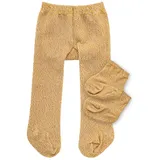 Heless Strumpfhose mit Söckchen Gold (4761)