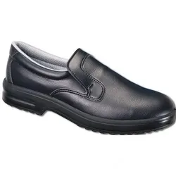 Sicherheitsschuhe S2 - Slipper mit Stahlkappe, schwarz, Schuhgröße 47