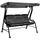 Outsunny Hollywoodschaukel grau/schwarz 3-Sitzer 84A-140BK