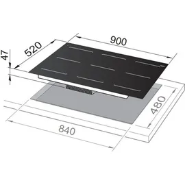 De'Longhi SLI 906 Ebene Kochen Induktion Glaskeramik Touch Control 90CM