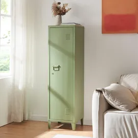 [en.casa] Einzelspind Kurikka 137 x 38 x 38 cm Olivgrün