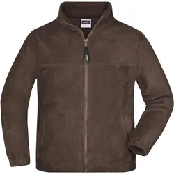 Kinder Fleece Jacke - Farbe braun - Größe L