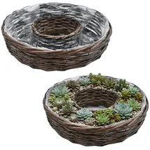 Spetebo Weide Pflanzring 45 x 40 cm Braun