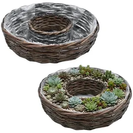 Spetebo Weide Pflanzring 45 x 40 cm Braun