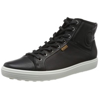 ECCO Damen SOFT7W High-Top Sneaker, Schwarz (BLACK 1001), 35 EU
