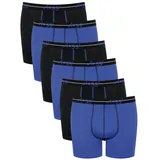 SLOGGI Boxershorts unifarben blau XXL 6er Pack