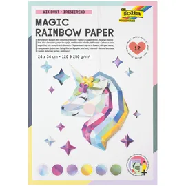 Folia Magic Rainbow 24 x 34 cm 120 g/m2 12 Blatt