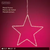 Lumineo LED Stern-Beleuchtung 130 Lichter - warmweiß - Schwarz