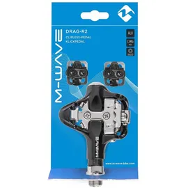 M-Wave Unisex's Drag-R2 Fahrrad Klickpedal, schwarz
