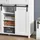 SoBuy Sideboard mit Schiebetüren Buffet Aufbewahrungsschrank Kommode Weiß
