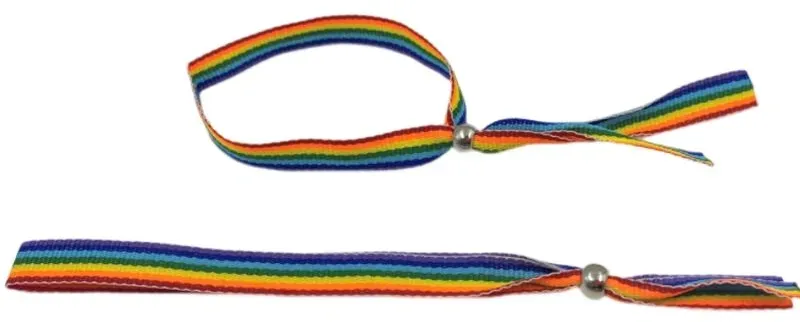 PRIDE - LGBT-FLAGGE SILBERKUGELARMBAND