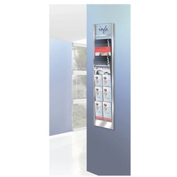 Kerkmann Wand-Prospekthalter »arte 6508« silber, 30x140x2 cm