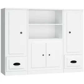 vidaXL Highboards 3 Stk. Weiß Holzwerkstoff Modell 2