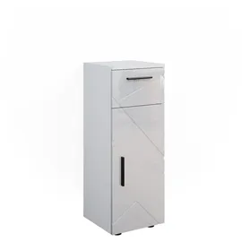 Vicco Midischrank Irma Weiß Hochglanz modern 30x81 cm