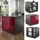Vicco Kochinsel Fame-Line 90 x 82 x 60 cm Bordeaux/Anthrazit