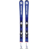 SALOMON Kinder All-Mountain Ski L S/RACE Jr M + C5, Race Blue/White/, 140