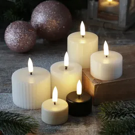 uYuni LED Mini Kerze Thea 5 cm weiß