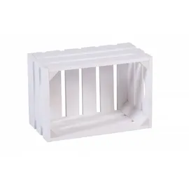 iWerk Holzkiste S 34 x 23 x 18 cm 18-tlg. weiß
